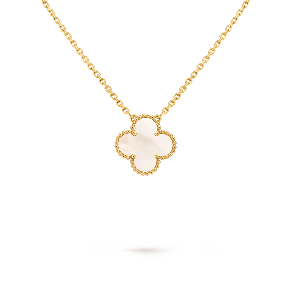 Van Cleef and Arpels Vintage Alhambra single-motif mother-of-pearl pendant
