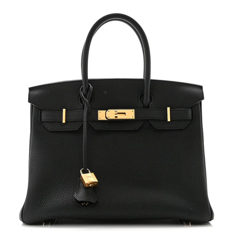 Hermès Birkin 30 in black Togo leather with gold hardware
