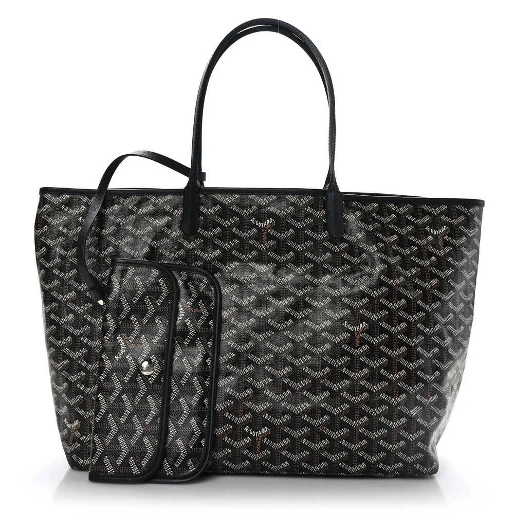 Goyard Saint Louis PM tote in black Goyardine