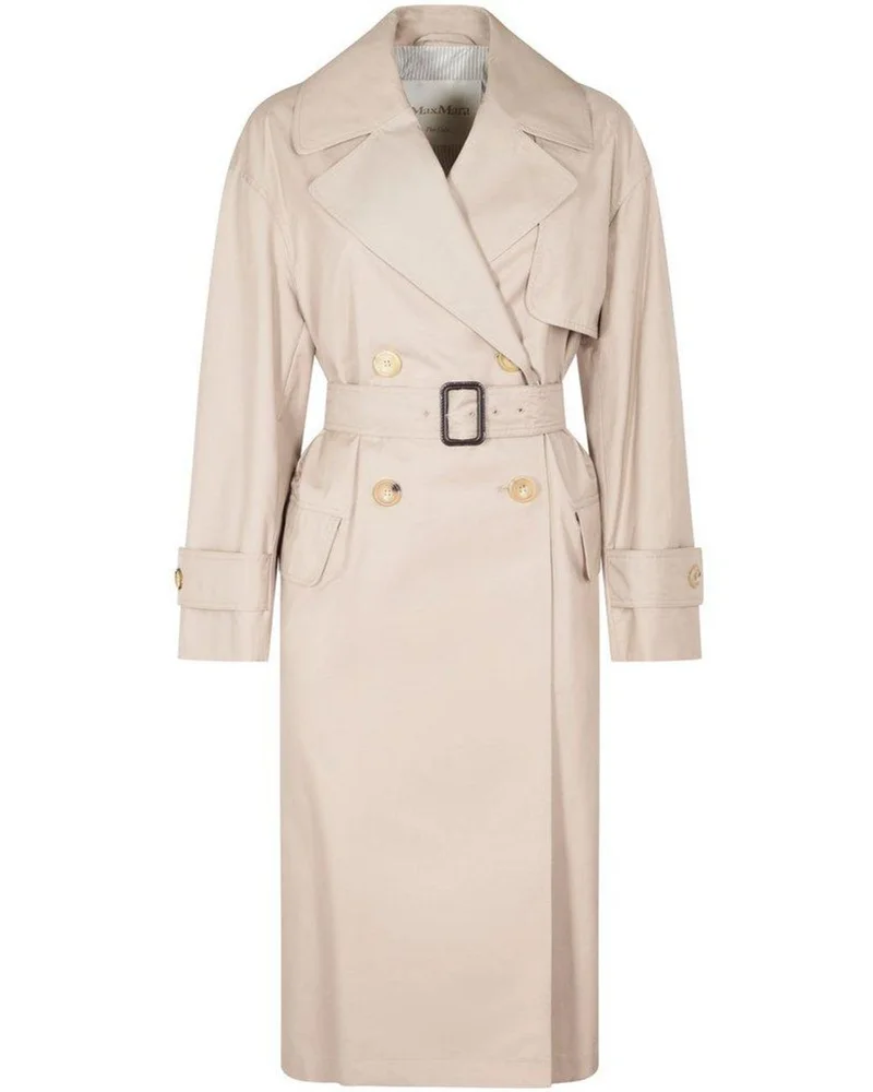 Beige Max Mara Mtrench double-breasted trench coat
