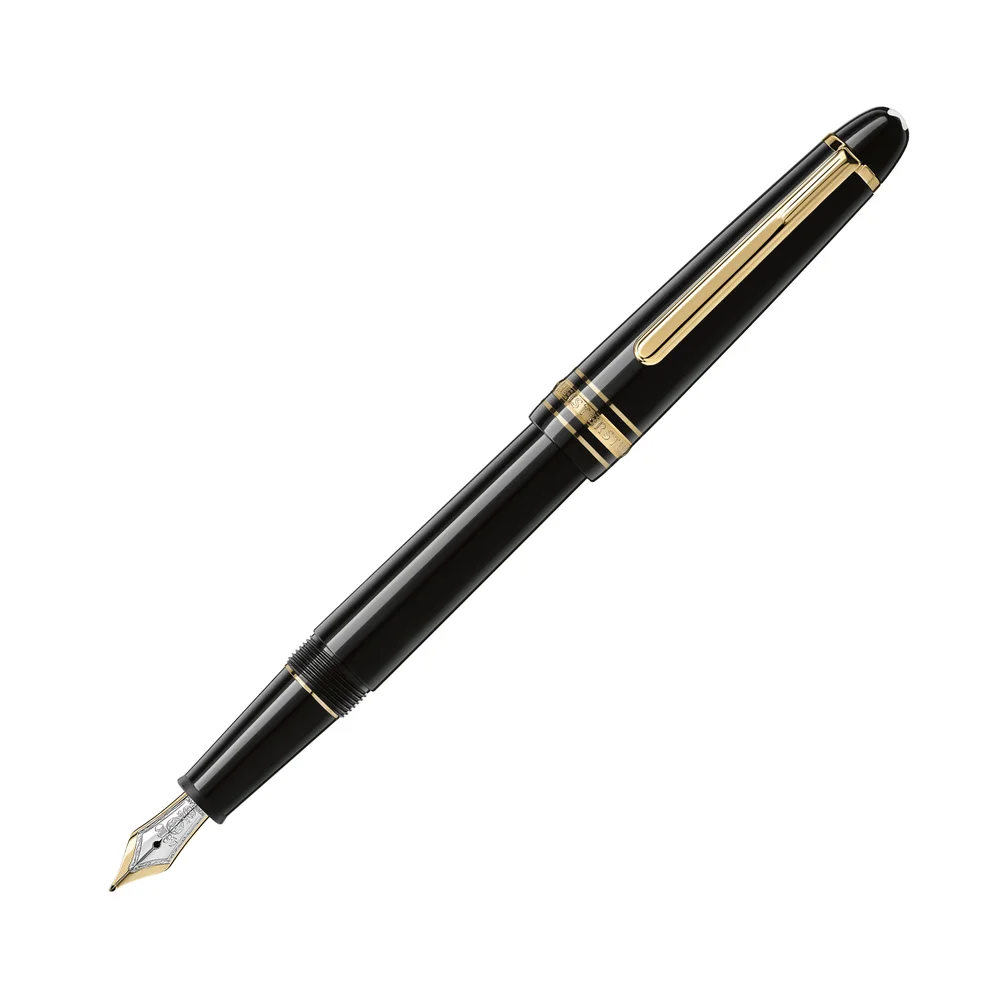 Montblanc Meisterstück Classique fountain pen, gold-coated trim.